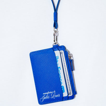 BLEU SAFFIANO CARDHOLDER