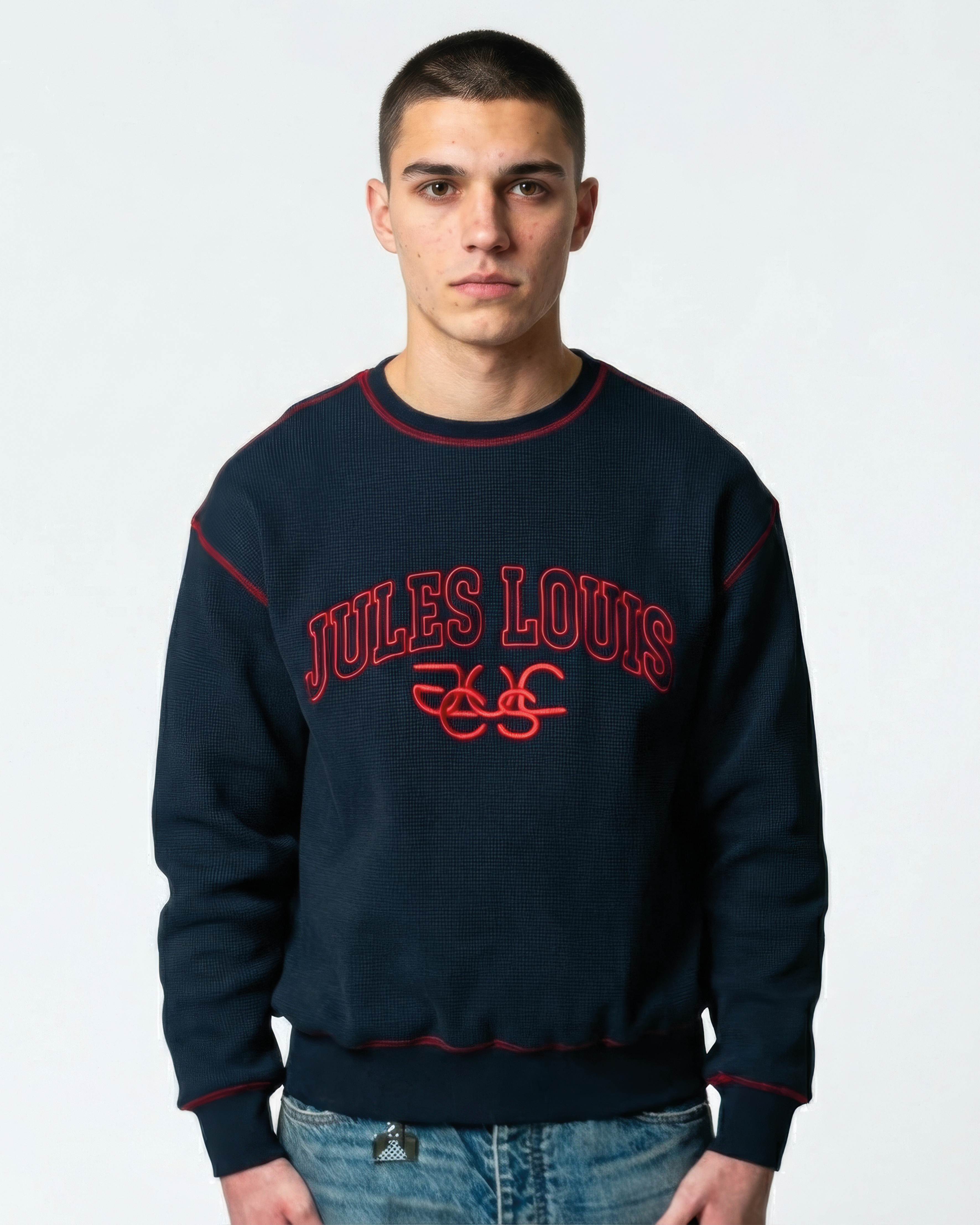 COLLEGE WAFFLE KNIT