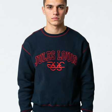 COLLEGE WAFFLE KNIT